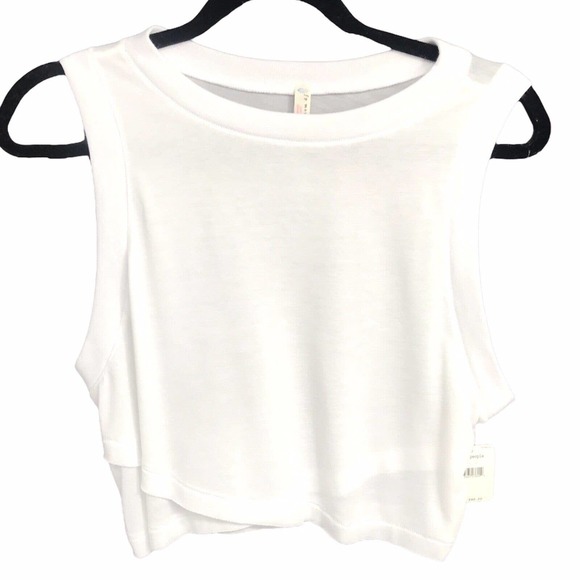Free People Movement Cutie Buti Tank White -4 - Picture 4 of 9